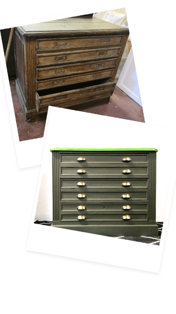 Avant Après commode